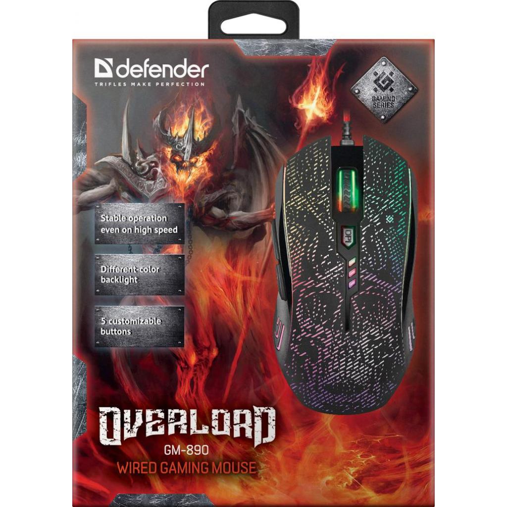 Мишка Defender OverLord GM-890 Black (52890) - зображення 10