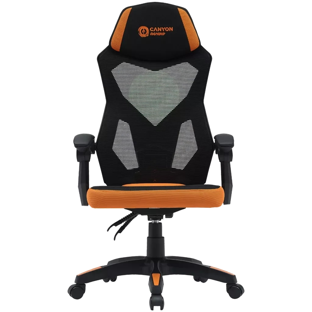 Крісло ігрове Canyon Wave MCH02 Mesh Black/Orange (CNE-MCH02) - зображення 1