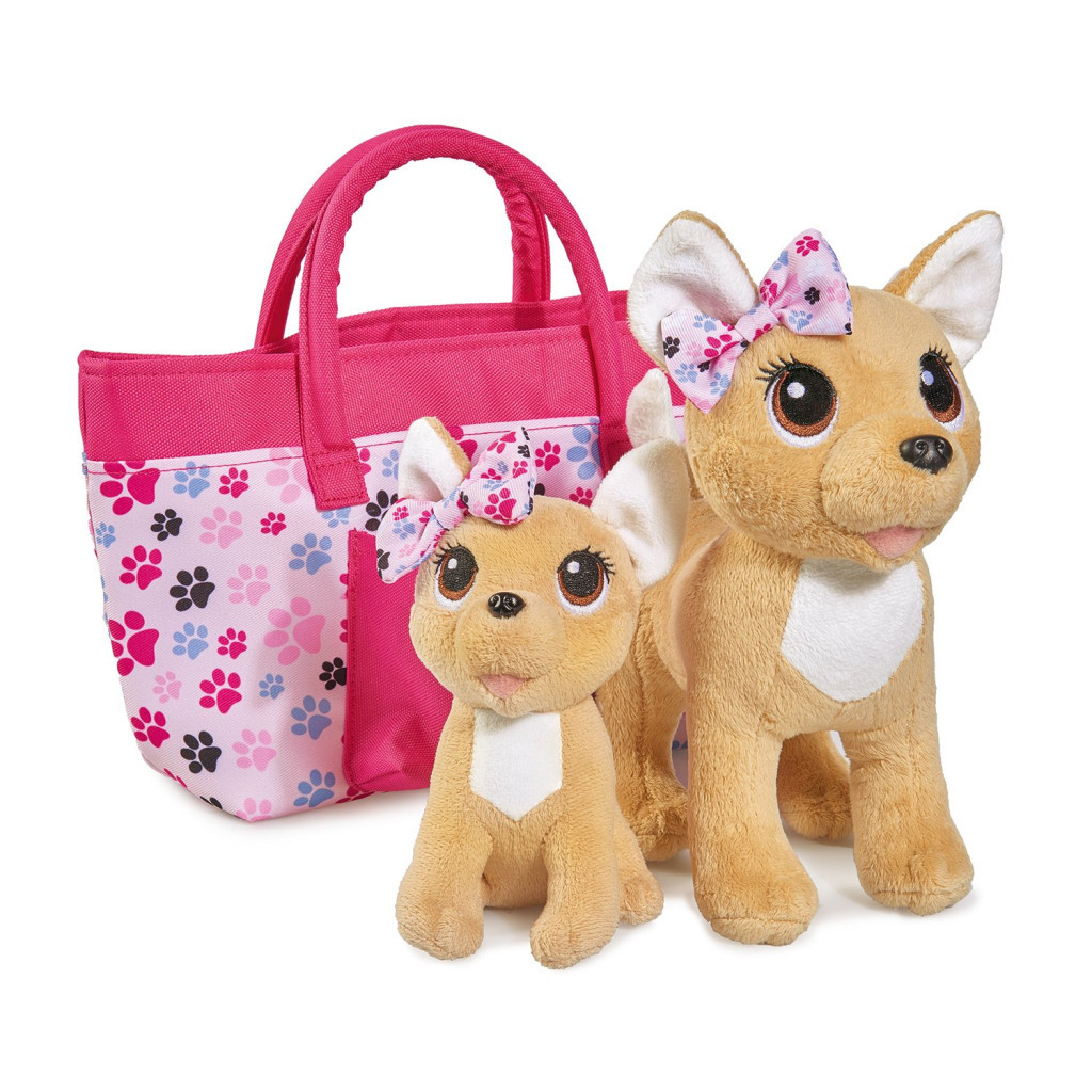 М'яка іграшка Simba Chi Chi Love Собачки Чихуахуа Щаслива сім'я зі сумочкою 20/1 (5893213) - зображення 1