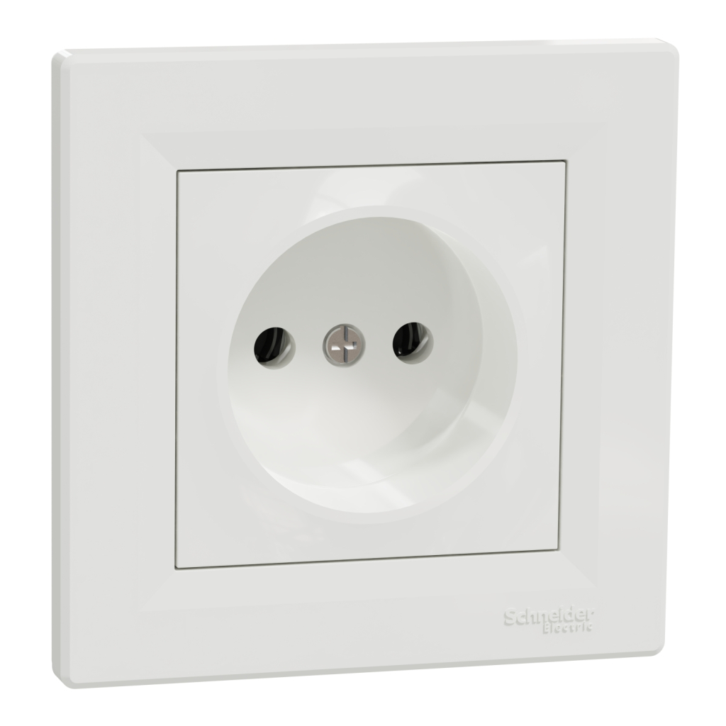 Розетка Schneider Electric ASFORA без заземлення біла (EPH3000121) - изображение 2