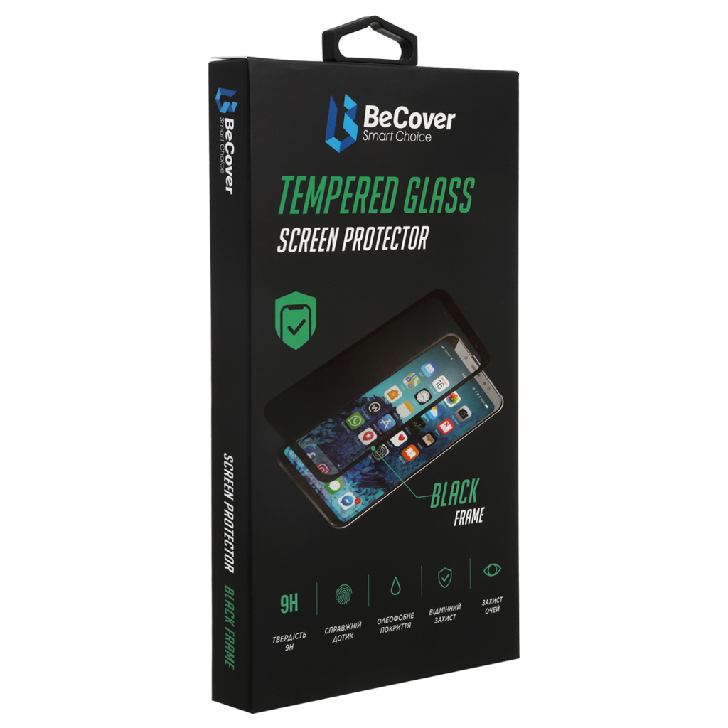 Скло захисне BeCover ZTE Blade A72/A72s/V40 Vita Black (708391) - зображення 2