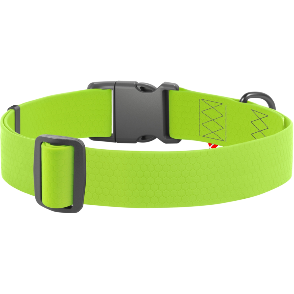 Нашийник для тварин WAUDOG Waterproof з QR паспортом пластиковий фастекс XXL салатовий (25115) - зображення 2