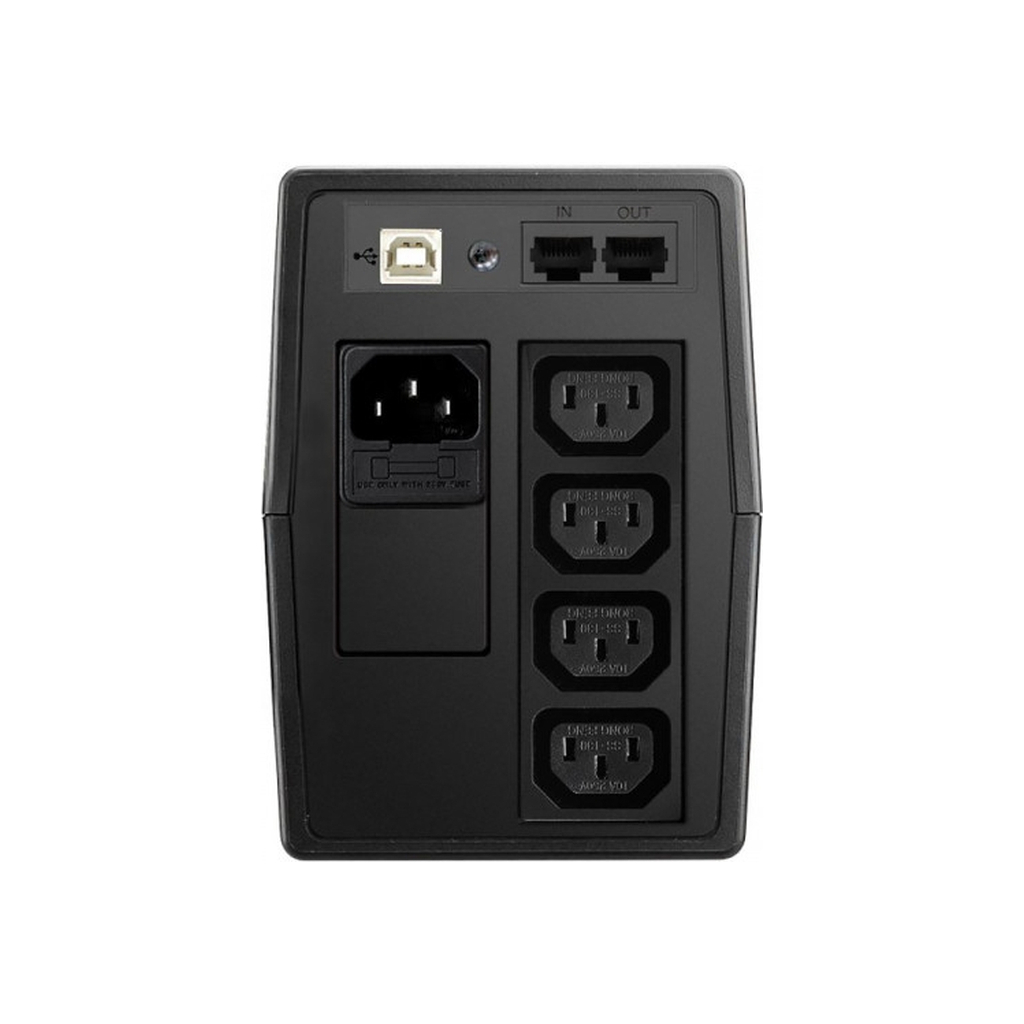 Пристрій безперебійного живлення FSP FP650, USB, IEC (PPF3601405) - зображення 3