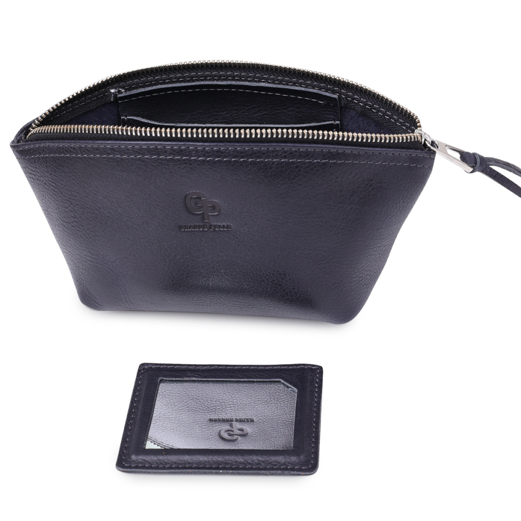 Косметичка Grande Pelle Шкіряна Чорна (11570) - зображення 8