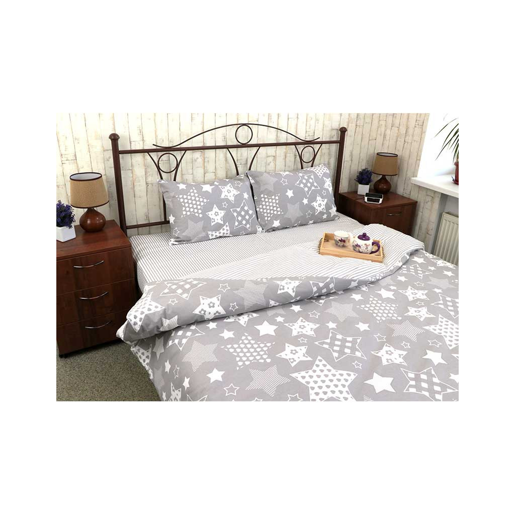 Наволочка Руно бязь Grey Star 50х70 см (35.114Б_Grey star) - зображення 2