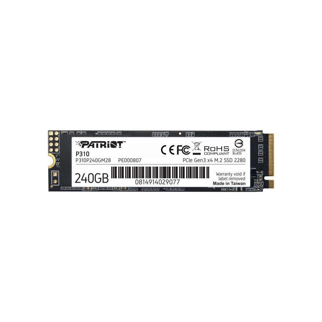 Накопичувач SSD M.2 2280 240GB Patriot (P310P240GM28) - зображення 1