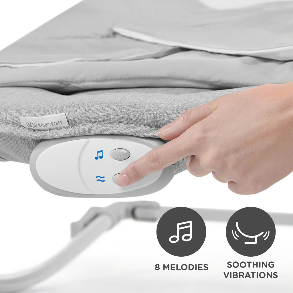 Крісло-гойдалка Kinderkraft Felio 2 Stone Grey (5902533921119) - зображення 7