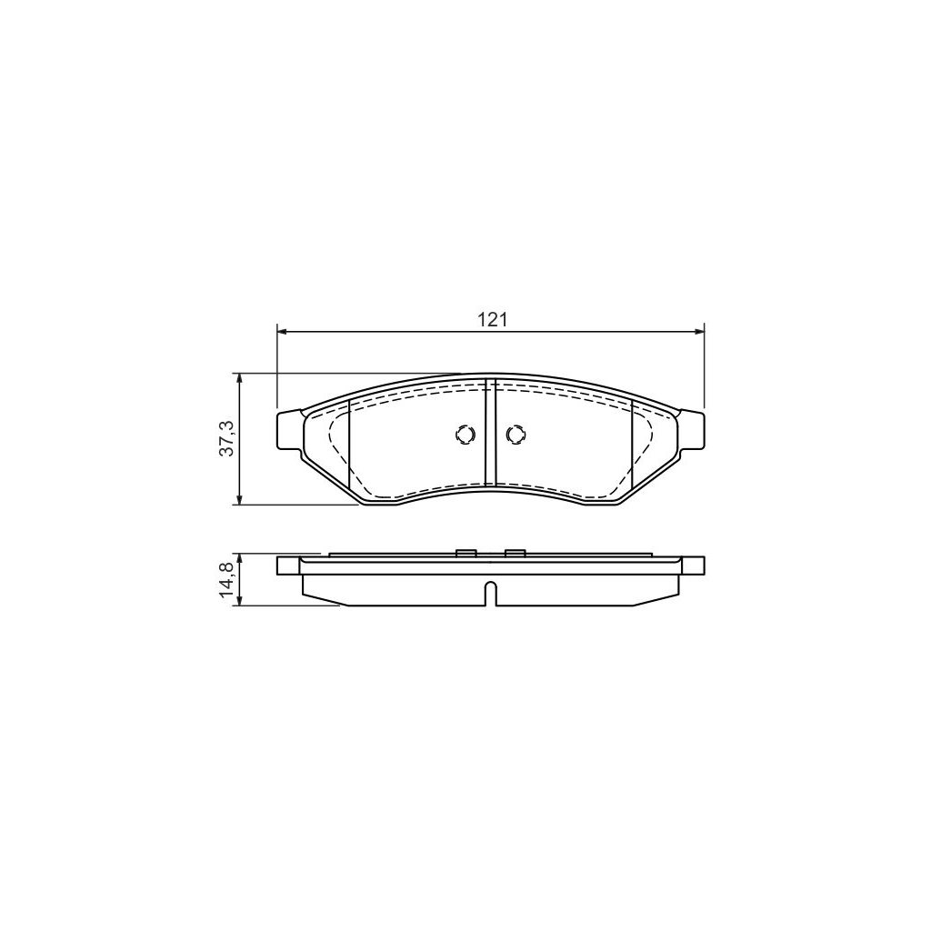 Гальмівні колодки Bosch 0 986 494 172 - зображення 1