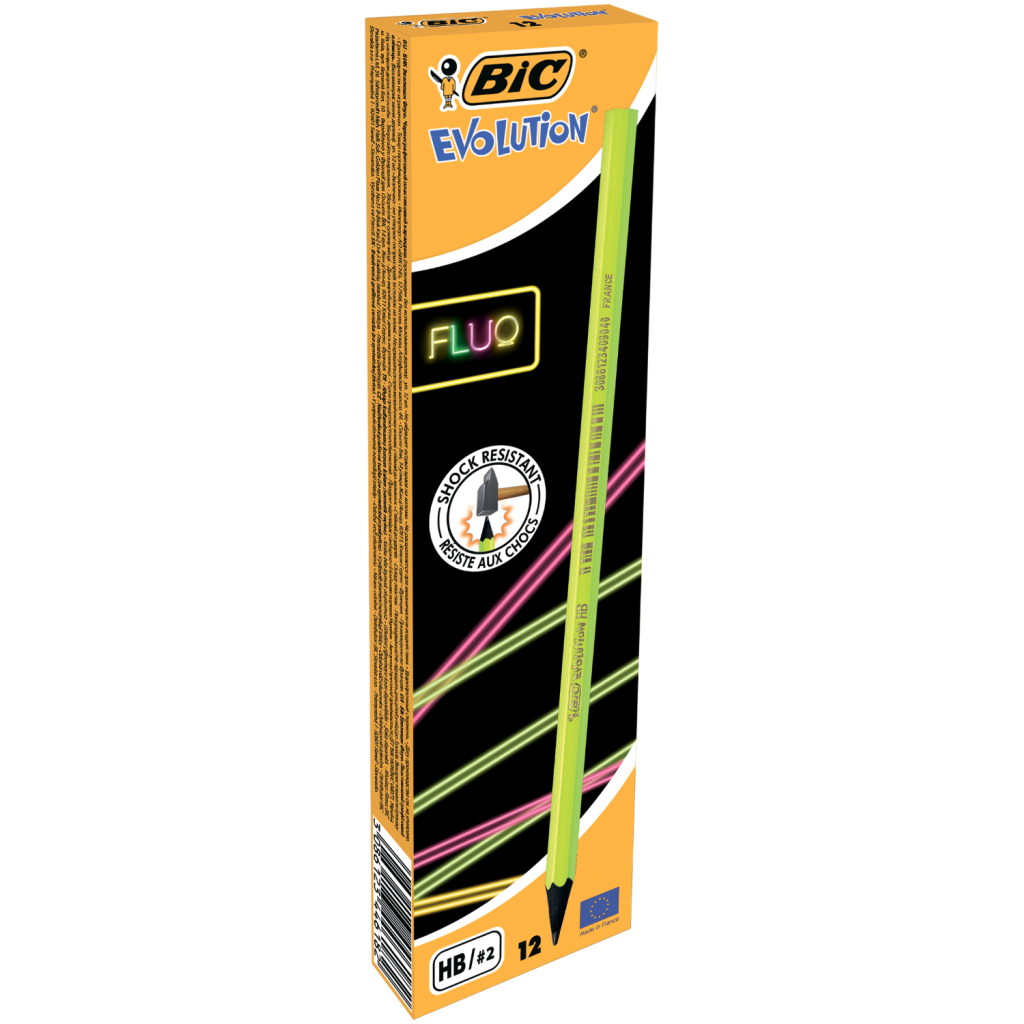 Олівець графітний Bic Evolution Fluo НВ (bc940757) - зображення 1