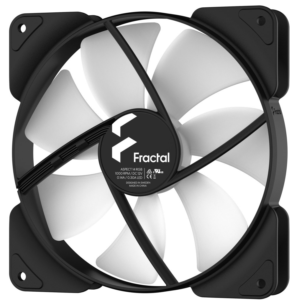 Кулер до корпусу Fractal Design Aspect 14 RGB Black Frame (FD-F-AS1-1404) - зображення 4