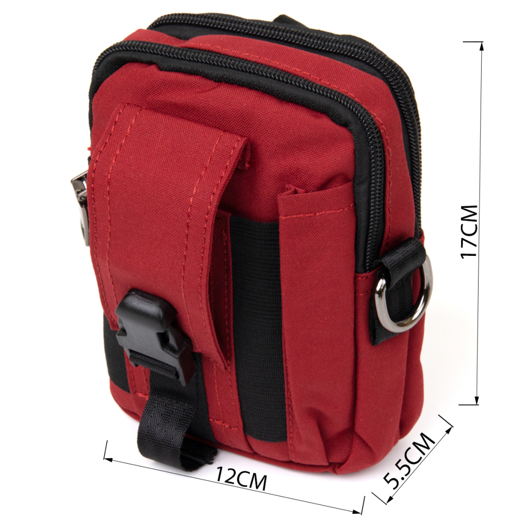 Сумка Vintage На пояс нейлон Червона (20647) - зображення 3