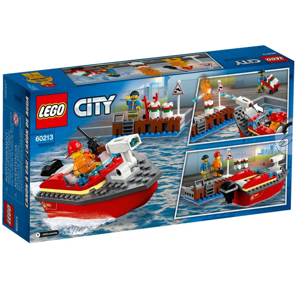 Конструктор LEGO City Пожежа на причалі 97 деталей (60213) - зображення 8
