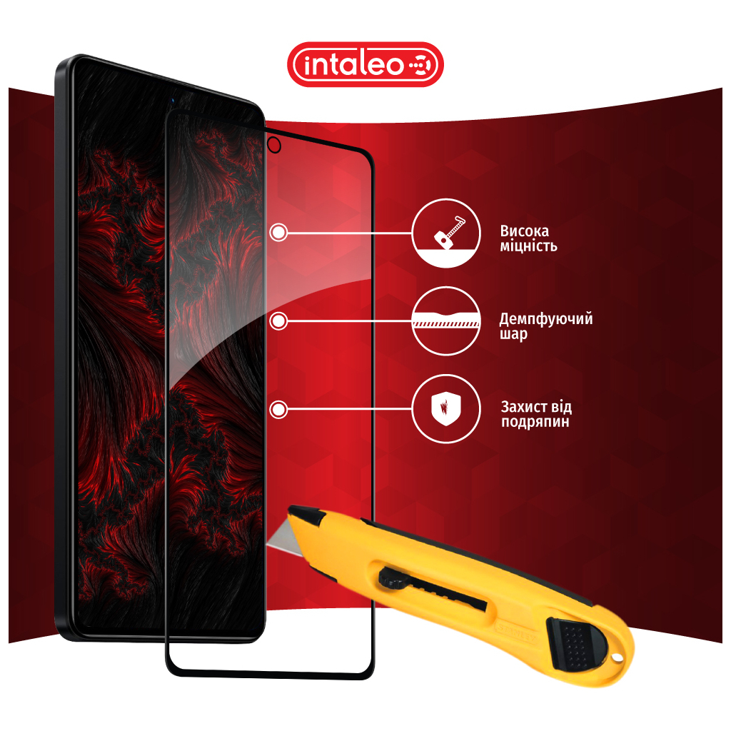 Скло захисне Intaleo Full Glue Xiaomi Poco X5 Pro Black (1283126567438) - зображення 5