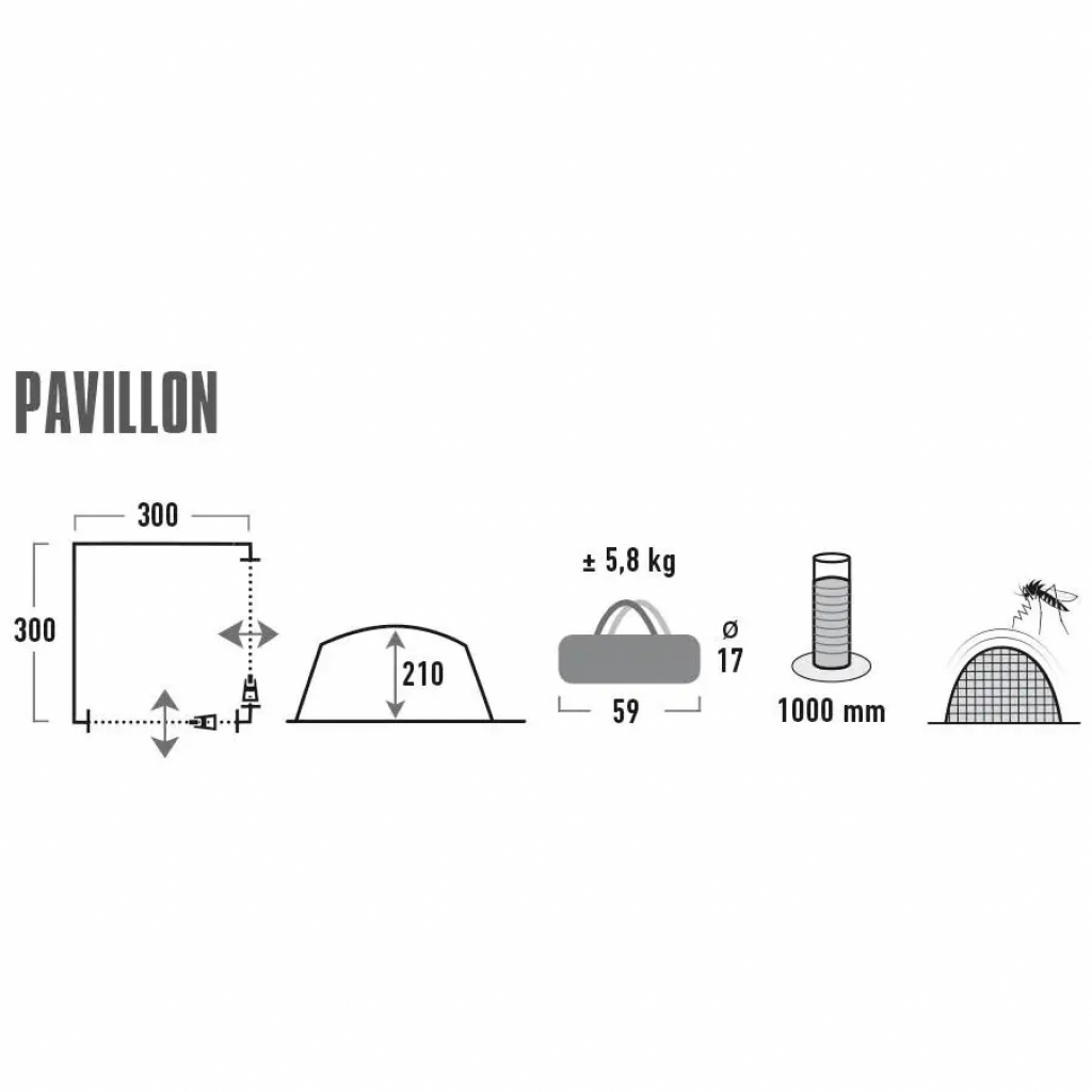 Тент High Peak Pavillon (928986) - зображення 2