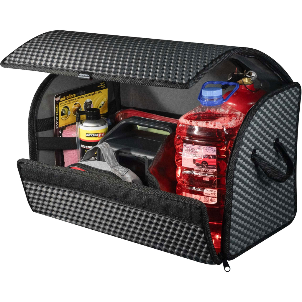 Сумка-органайзер EVAtech M-PRO 32x50x30 см. Ромб сірий з чорним кантом (BS13642OM3RGB) - зображення 4