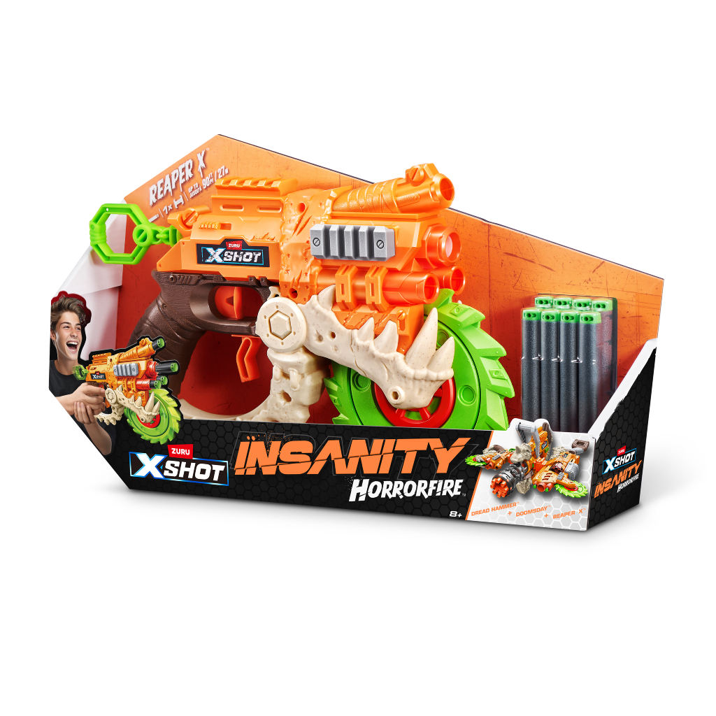 Іграшкова зброя Zuru Бластер X-Shot Insanity horrorfire Reaper-x (36730) - изображение 1