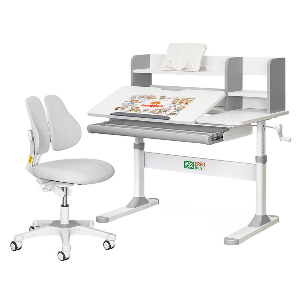 Парта з кріслом ErgoKids TH-330 W/G + Y-208 G - изображение 1
