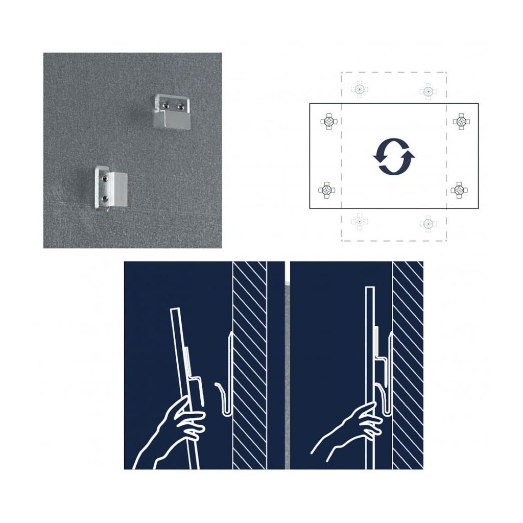 Офісна дошка Magnetoplan скляна магнітно-маркерна 1200x900 біла Glassboard-White (13404000) - зображення 4