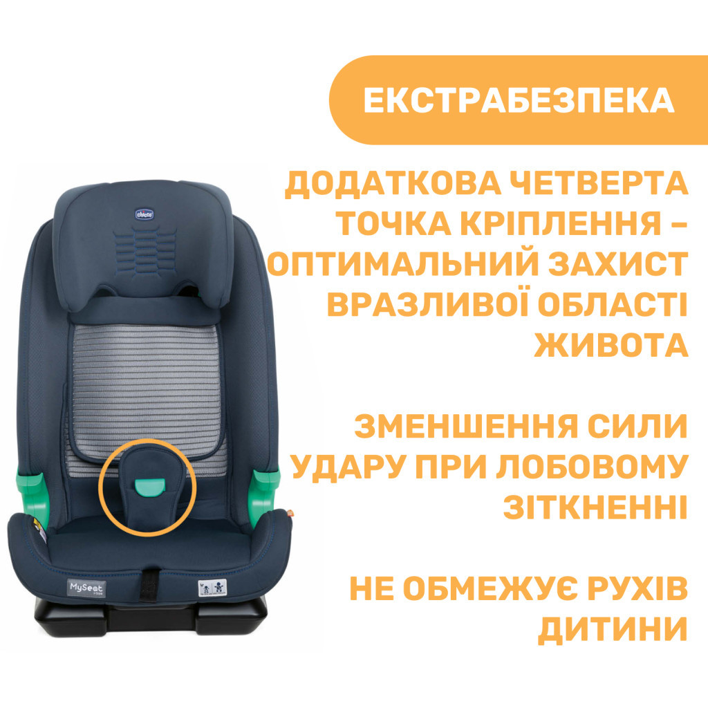 Автокрісло Chicco MySeat i-Size Air Синій (79873.87) - зображення 8