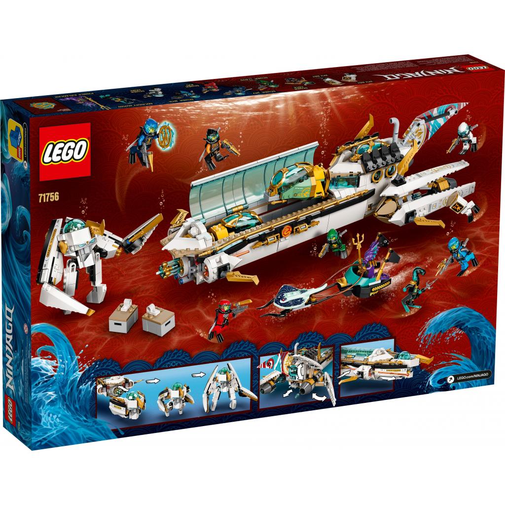 Конструктор LEGO Ninjago Підводний «Дар Долі» 1159 деталей (71756) - зображення 8