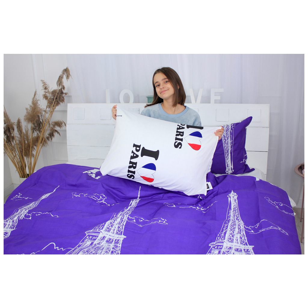 Постільна білизна MirSon Бязь Premium 19-0426 Fucsia 143х210 (2200001162808) - зображення 5