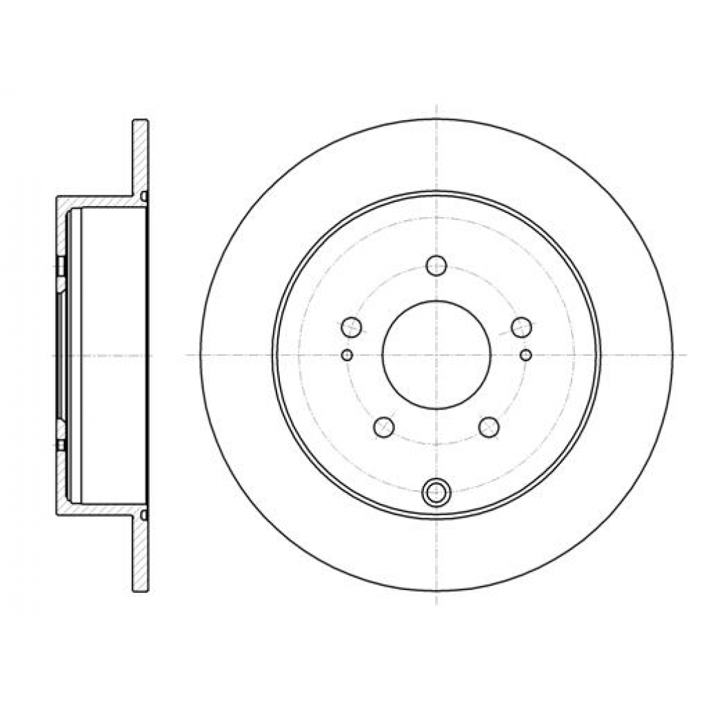 Гальмівний диск REMSA 61098.00 - зображення 1