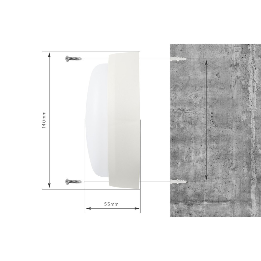 Світильник Delux WC-2 12 Вт 5000K IP54 з датчиком руху (90021164) - изображение 3