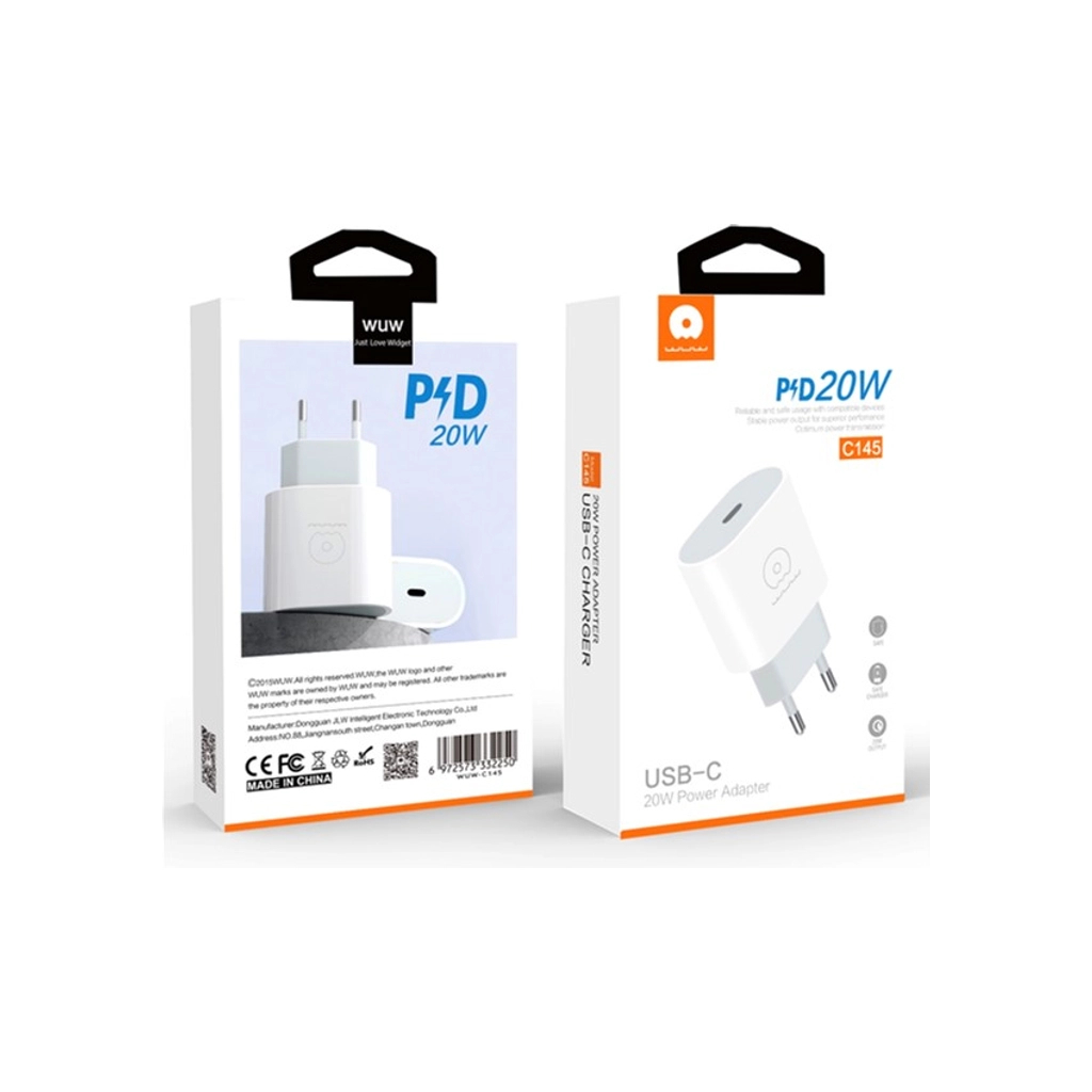 Зарядний пристрій WUW C145 USB-C PD20W White (6972573332250) - зображення 3