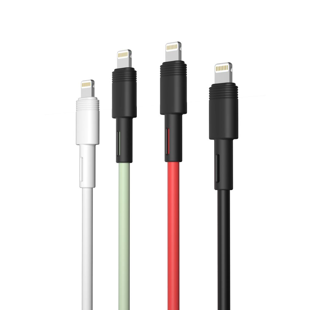 Дата кабель USB 2.0 AM to Lightning 1.0m 5A green XO (NB166-L-1-GR) - зображення 5