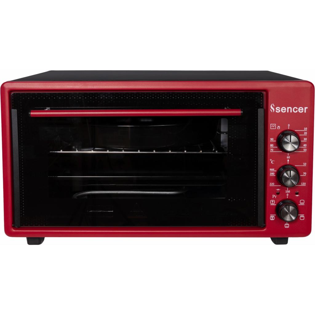Електропіч Sencer MF 46E24 Burgundy - зображення 1