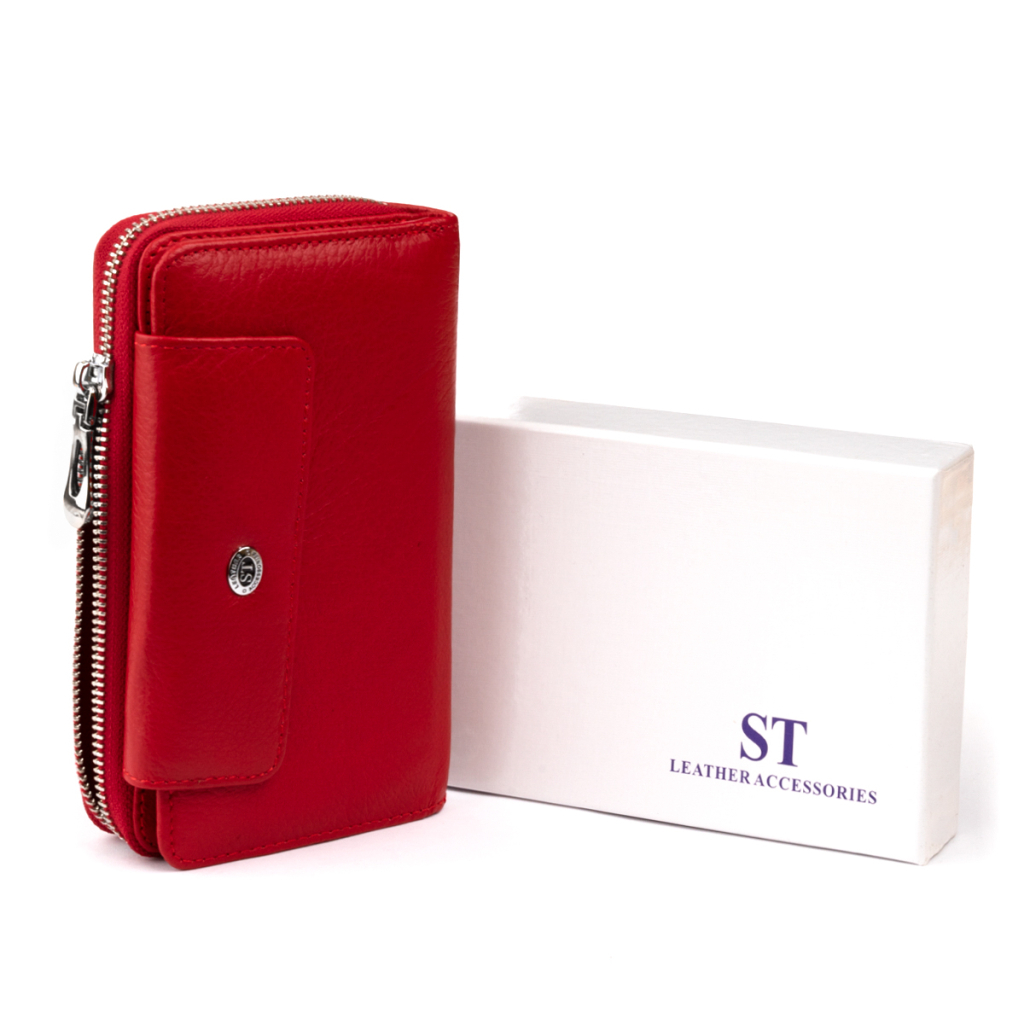 Гаманець ST Leather Зі шкіри Червоний (19343) - изображение 9