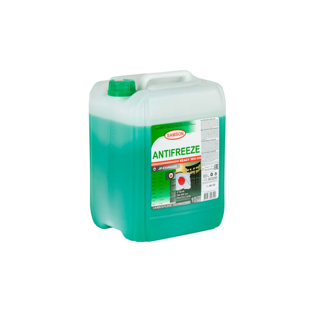Антифриз SAMSON JP-Standard GREEN (-40) 10кг. Carboxylate special Japan cars (803290) - зображення 2