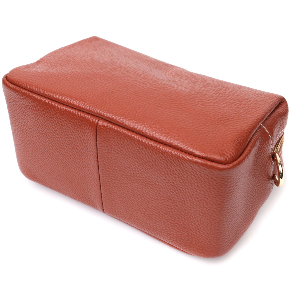 Сумка Vintage Жіноча з двома ременями з натуральної шкіри Коричнева (22273) - зображення 5