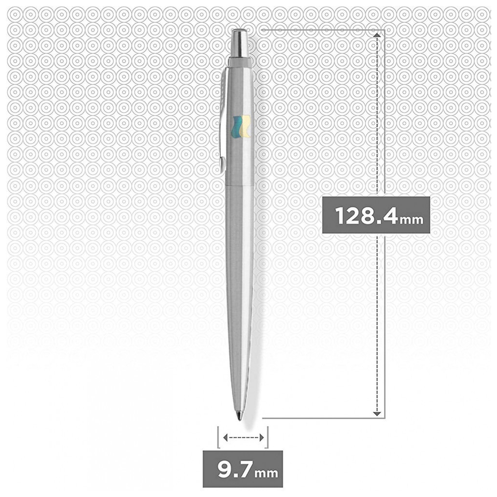 Ручка кулькова Parker JOTTER 17 UKRAINE SS CT BP Прапор жовто-синій на ковпочку (16132_T008c2) - зображення 4