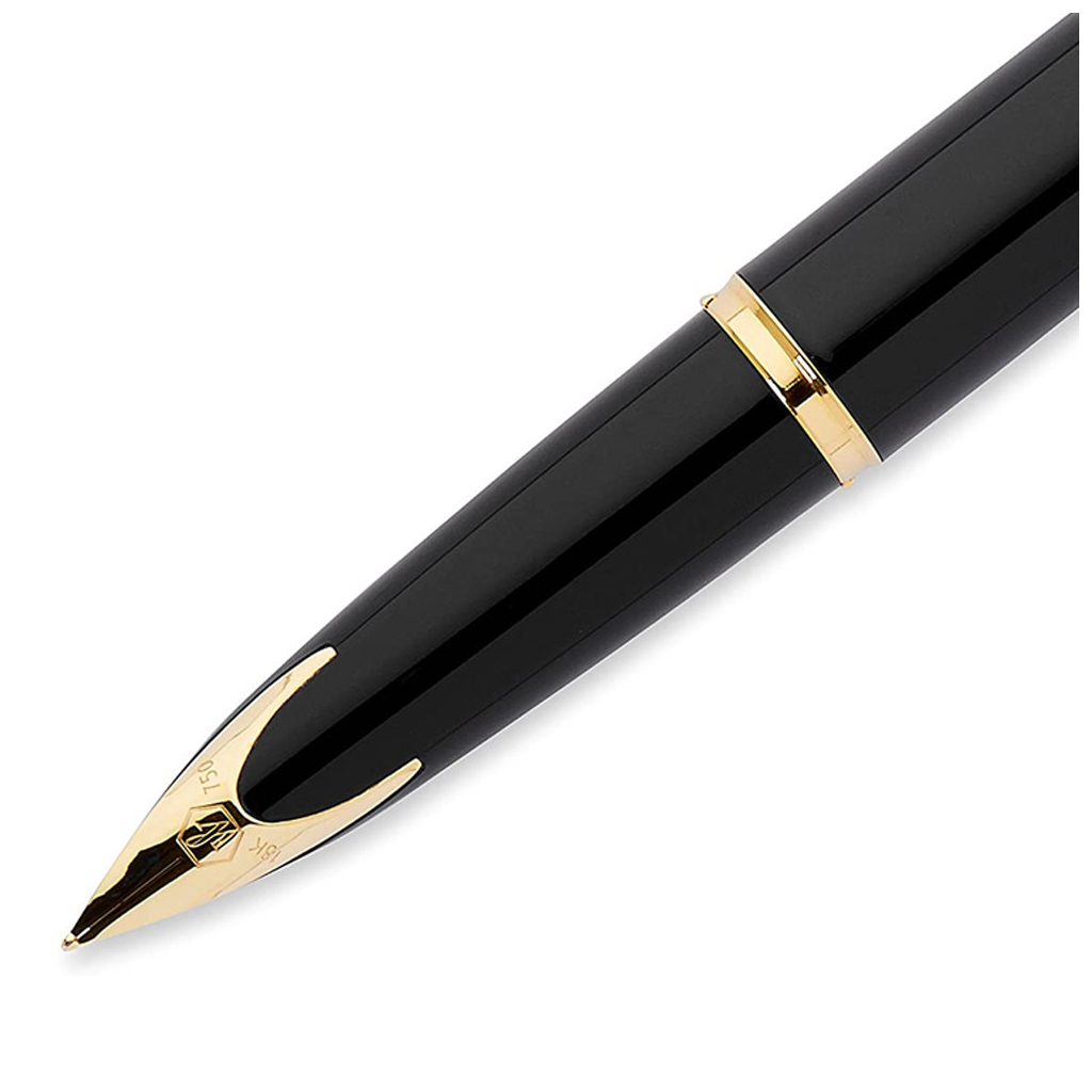 Ручка пір'яна Waterman CARENE Essential Black/Gold GT FP F (11 204) - зображення 4