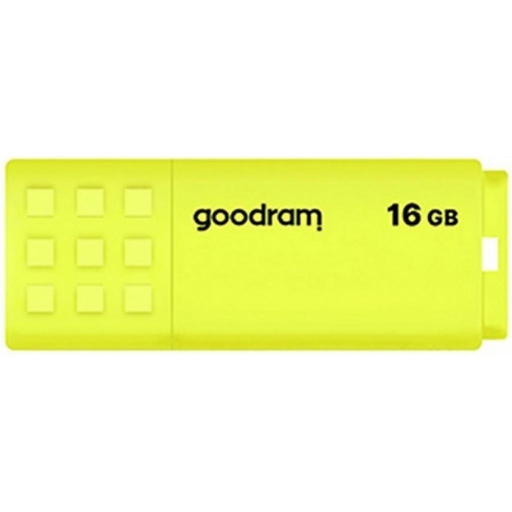 USB флеш накопичувач Goodram 16GB UME2 Yellow USB 2.0 (UME2-0160Y0R11) - зображення 1