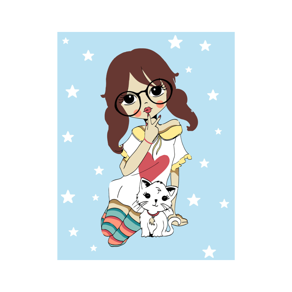 Картина по номерам Rosa Start My Little Kitty 35х45 см (4823098514268) - зображення 1