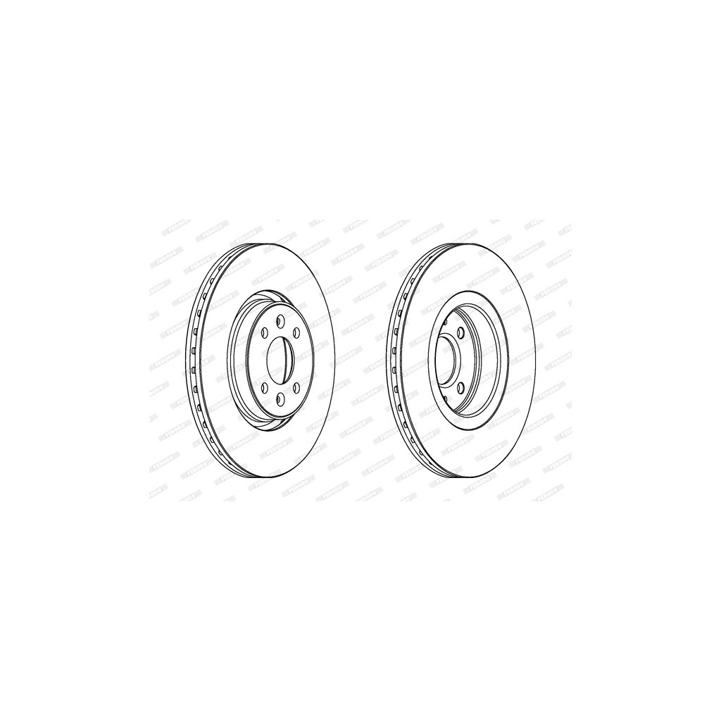 Гальмівний диск FERODO DDF1513 - зображення 1