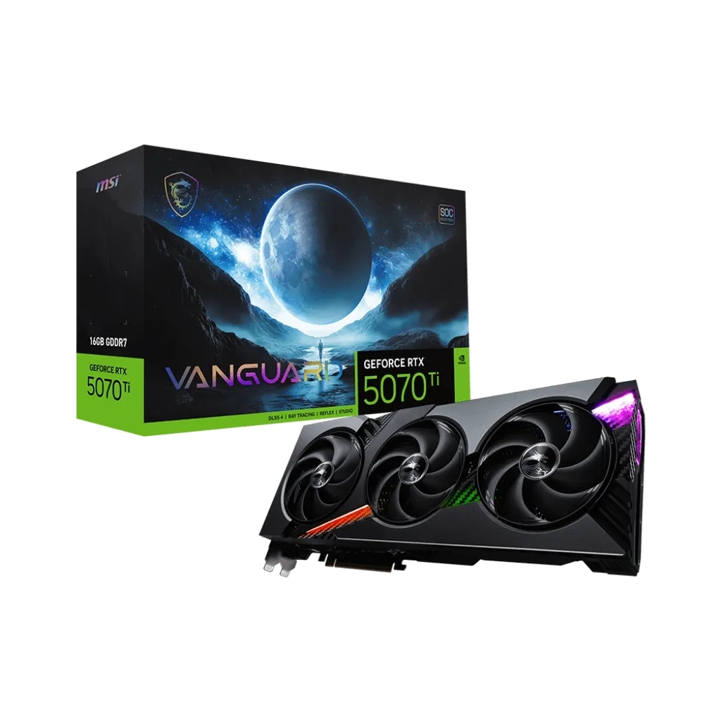Відеокарта MSI GeForce RTX5070 Ti 16GB VANGUARD SOC (RTX 5070 Ti 16G VANGUARD SOC) - зображення 9