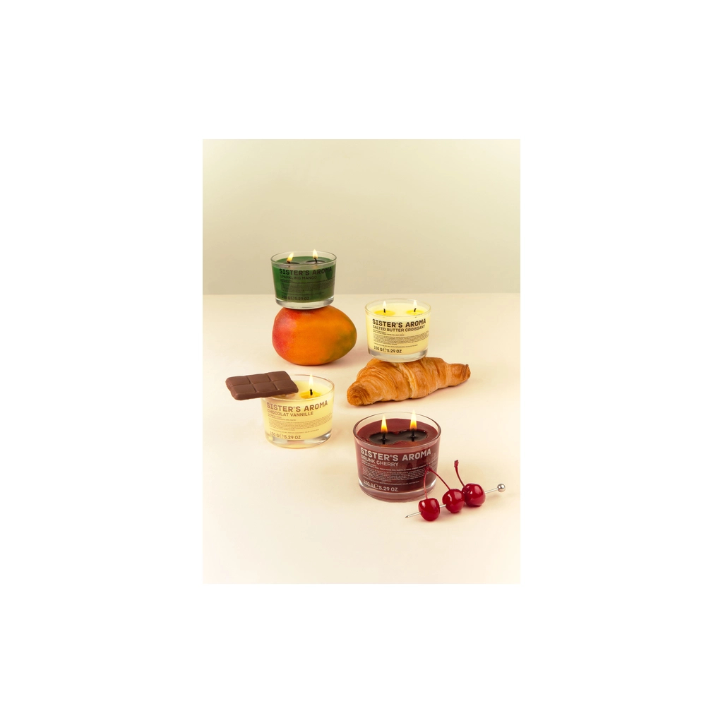 Ароматична свічка Sister's Aroma Drunk Cherry 150 г (4820227785452) - зображення 5