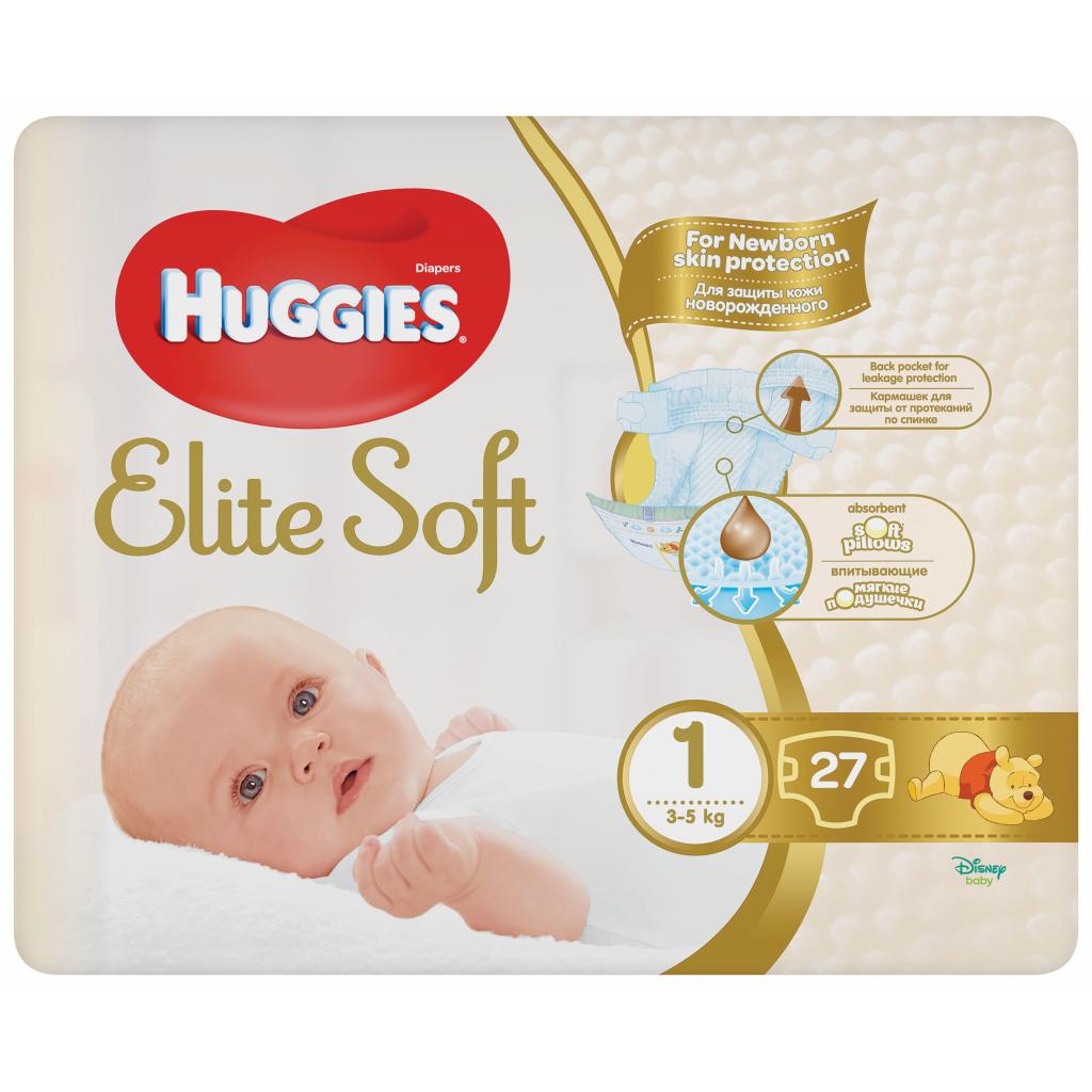 Підгузки Huggies Elite Soft 1 Small 27 шт (5029053545479) - зображення 1