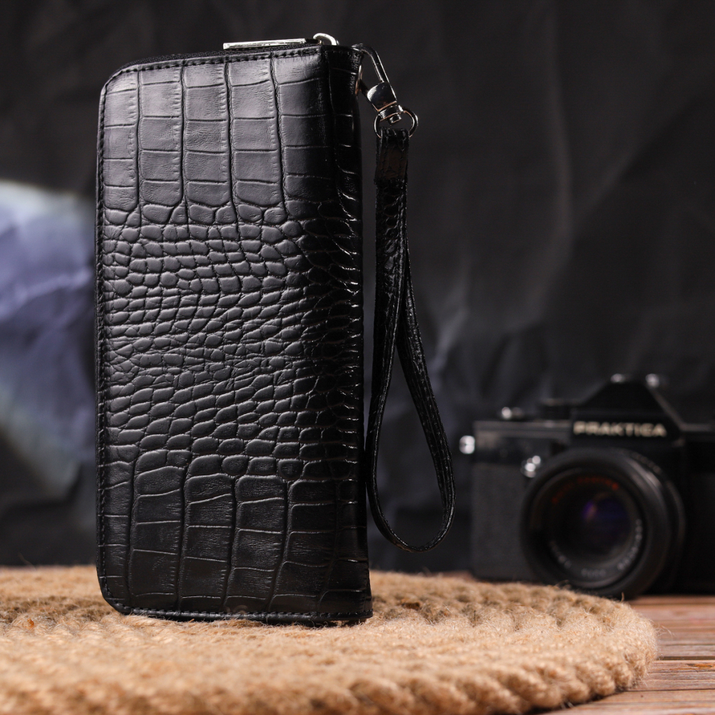 Гаманець Canpellini З натуральної шкіри Чорний (21623) - зображення 9