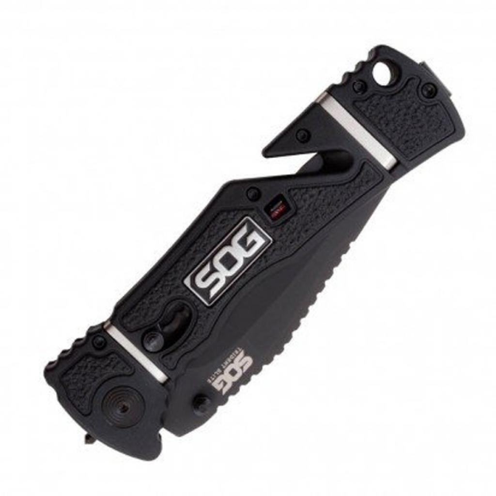 Ніж SOG Trident Elite Black Blade Serrated (TF106-BX) - зображення 3