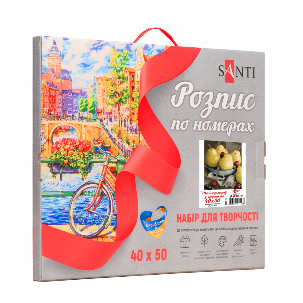 Картина по номерам Santi Натюрморт з грушами 40*50 см (953941) - зображення 2