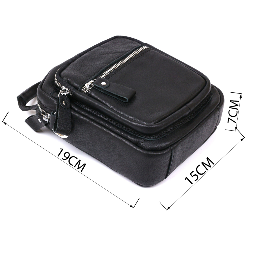 Сумка Vintage Чоловіча з натуральної шкіри Чорна (20477) - зображення 4