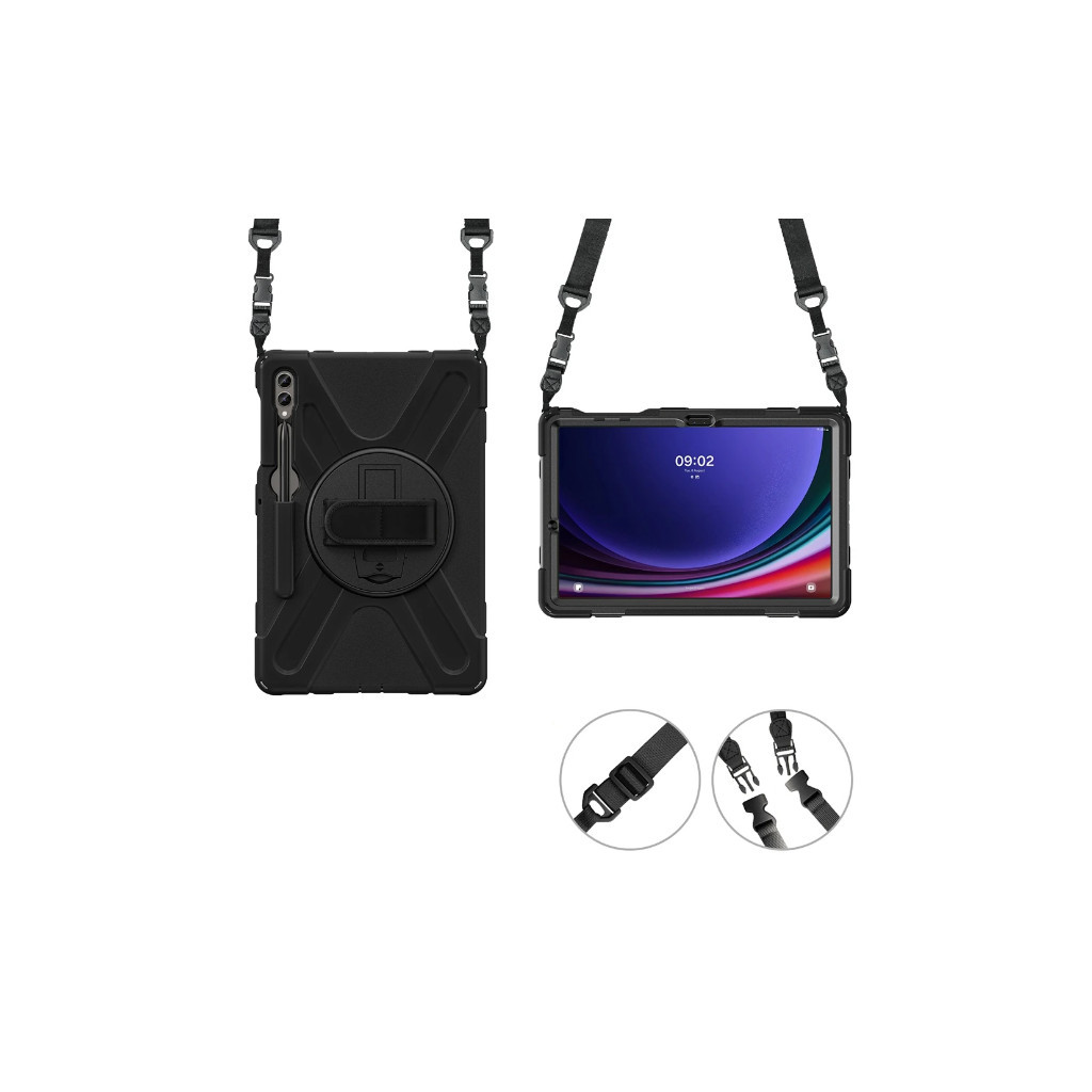 Чохол до планшета BeCover Heavy Duty Case Samsung Galaxy Tab S9 Plus (SM-X810/SM-X816)/S9 FE Plus (SM-X610/SM-X616) 12.4" (710445) - зображення 4