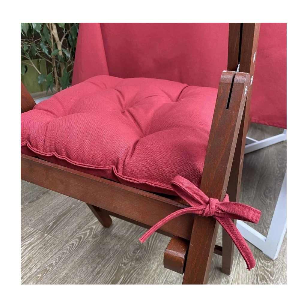 Подушка на стілець Прованс Бордо 40х40 (4823093430044) - зображення 2