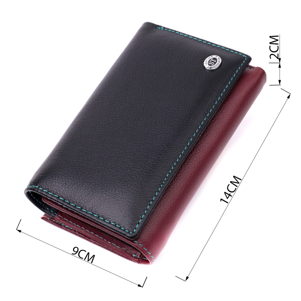 Гаманець ST Leather Шкіряний Різнокольоровий (19444) - зображення 3