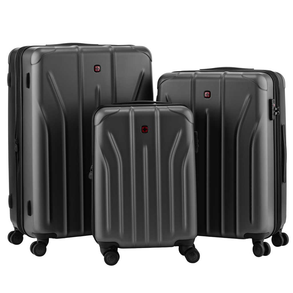 Набір валіз Wenger Oryson 3 в 1 (S,M,L) пластик, 4 колеса, сірий (653212) - зображення 2