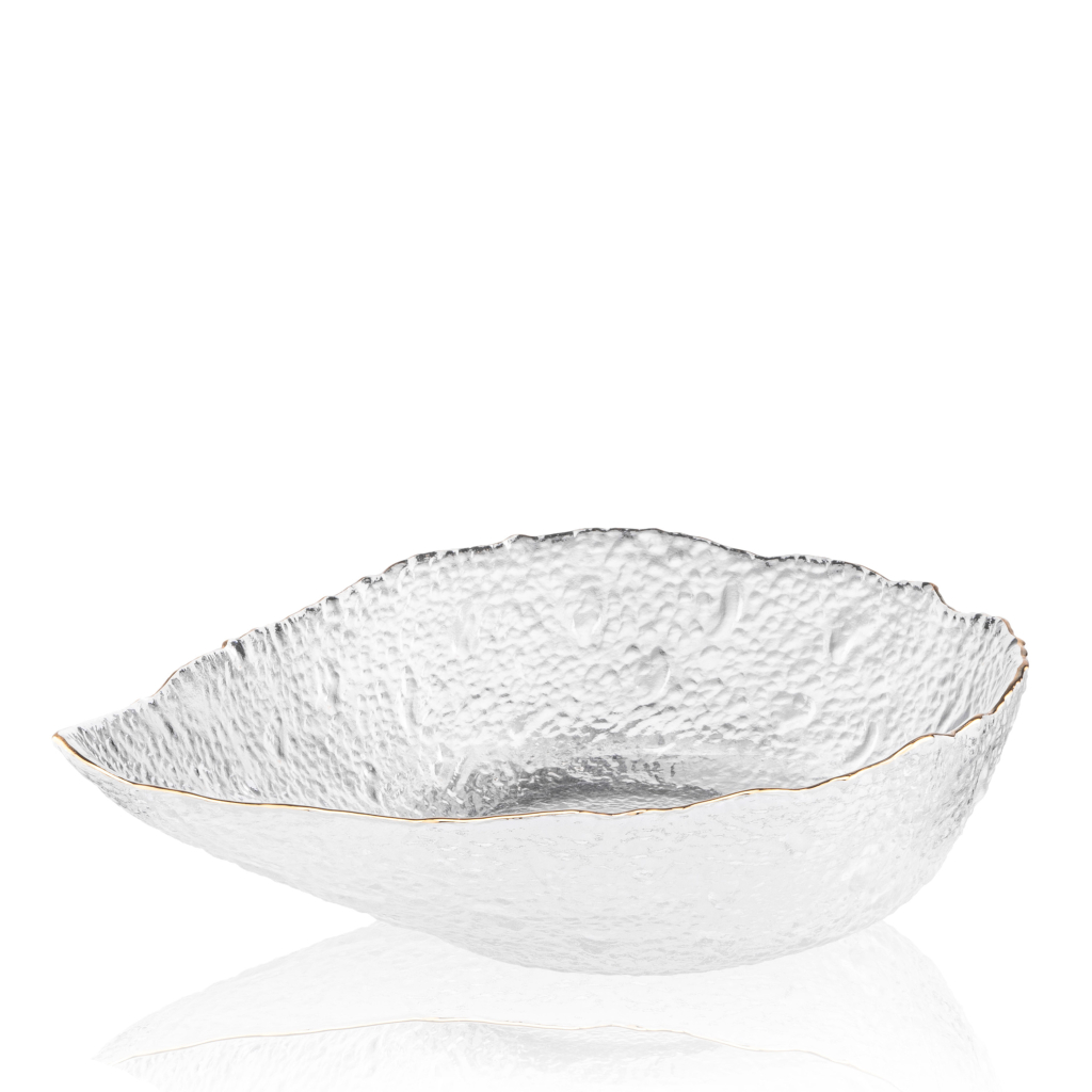 Салатник Ardesto Leaf 21.5см, скло, прозорий (AR5009) - зображення 2